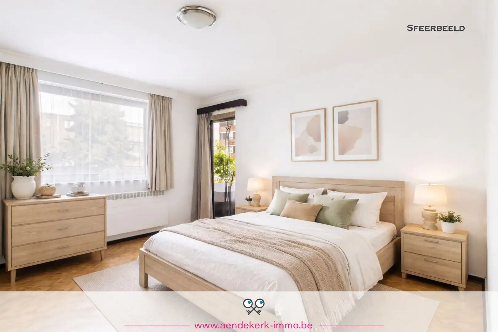 Ruim gelijkvloers appartement met 3 slaapkamers, garage en kelderberging foto 13