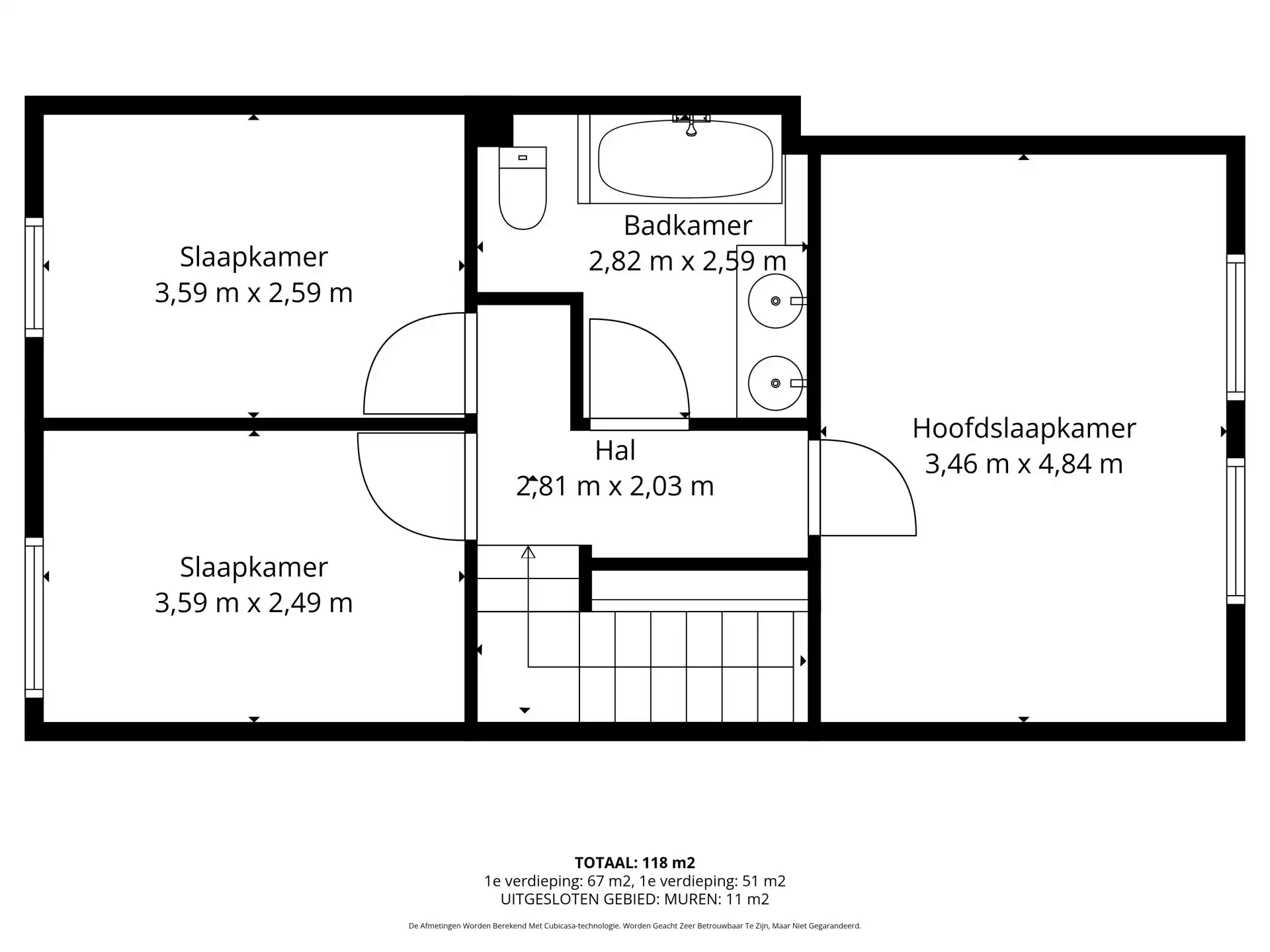 Ruim duplex appartement met centrale ligging foto 22