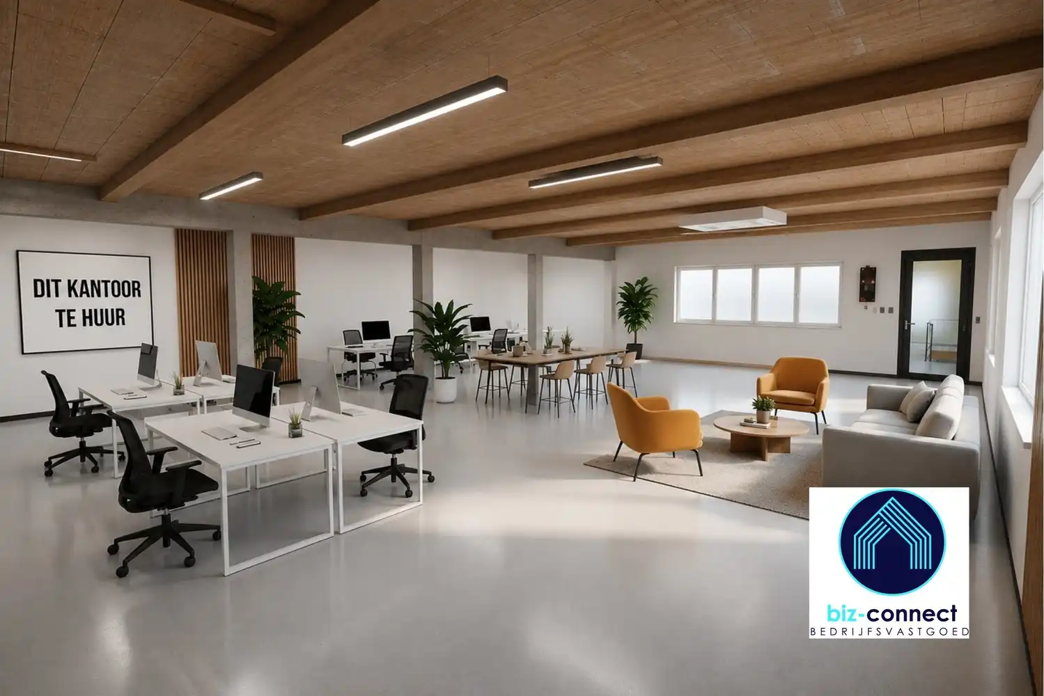 te huur Maldegem – opsplitsbare kantoorruimte van ca.200m² foto {{pictureIndex}}