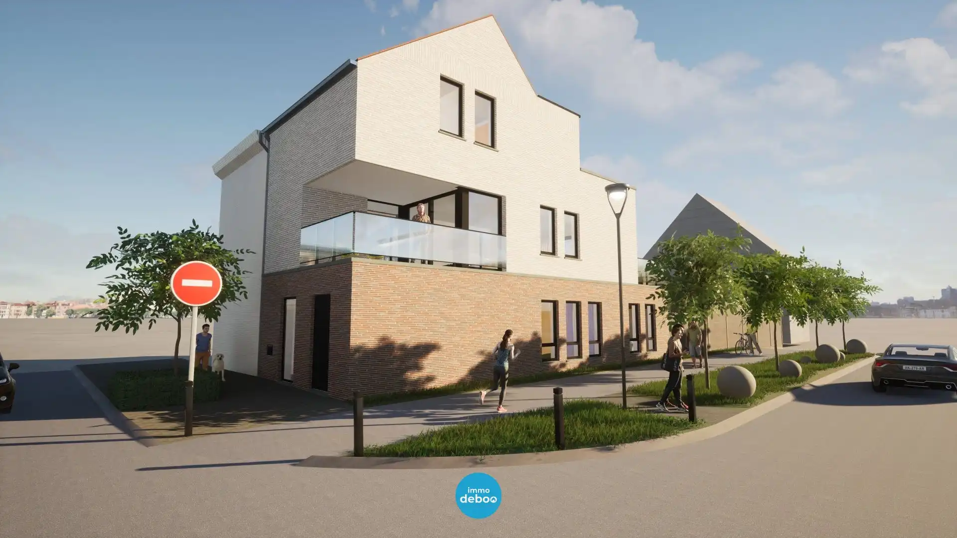Bouwgrond met bouwvergunning voor halfopen kangoeroewoning vlakbij zee foto 3