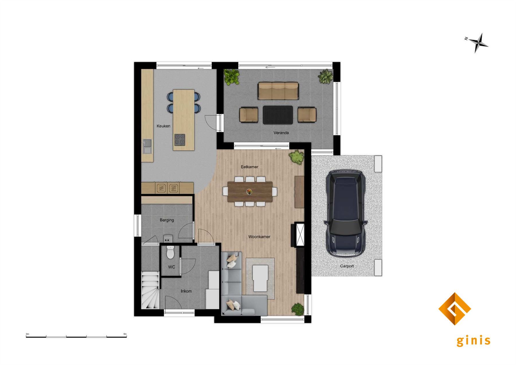 Recente, moderne woning met 3 à 4 slaapkamers en zwembad op perceel van 5a01ca, in een doodlopende straat. foto 24