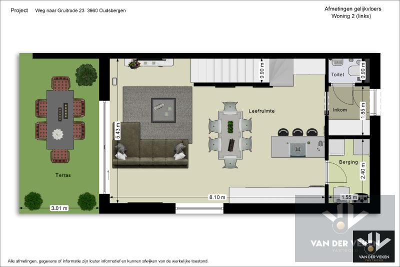 Halfopen nieuwbouwwoning met 3 slaapkamers en prachtig perceel op goed bereikbare locatie nabij het centrum van Opglabbeek (Oudsbergen) - afwerkingsgraad nog te kiezen voor de snelle beslisser! foto 6