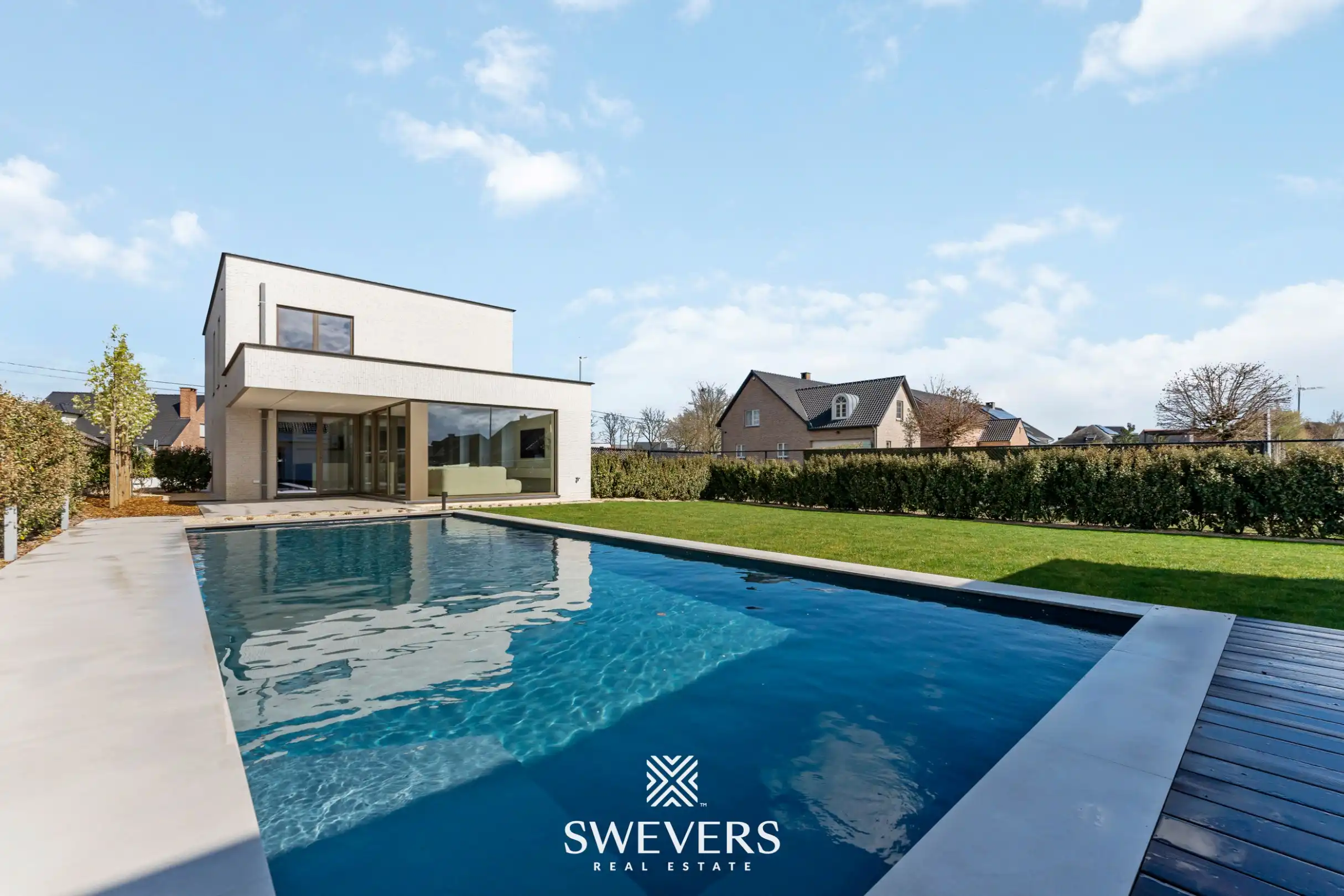 Moderne architectenwoning met hoogwaardige afwerking en zwembad in Paal foto 33