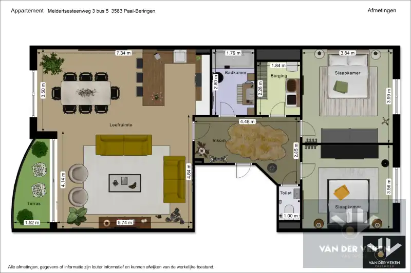 RIANT APPARTEMENT 119 m2 IN  HET CENTRUM VAN PAAL foto {{pictureIndex}}