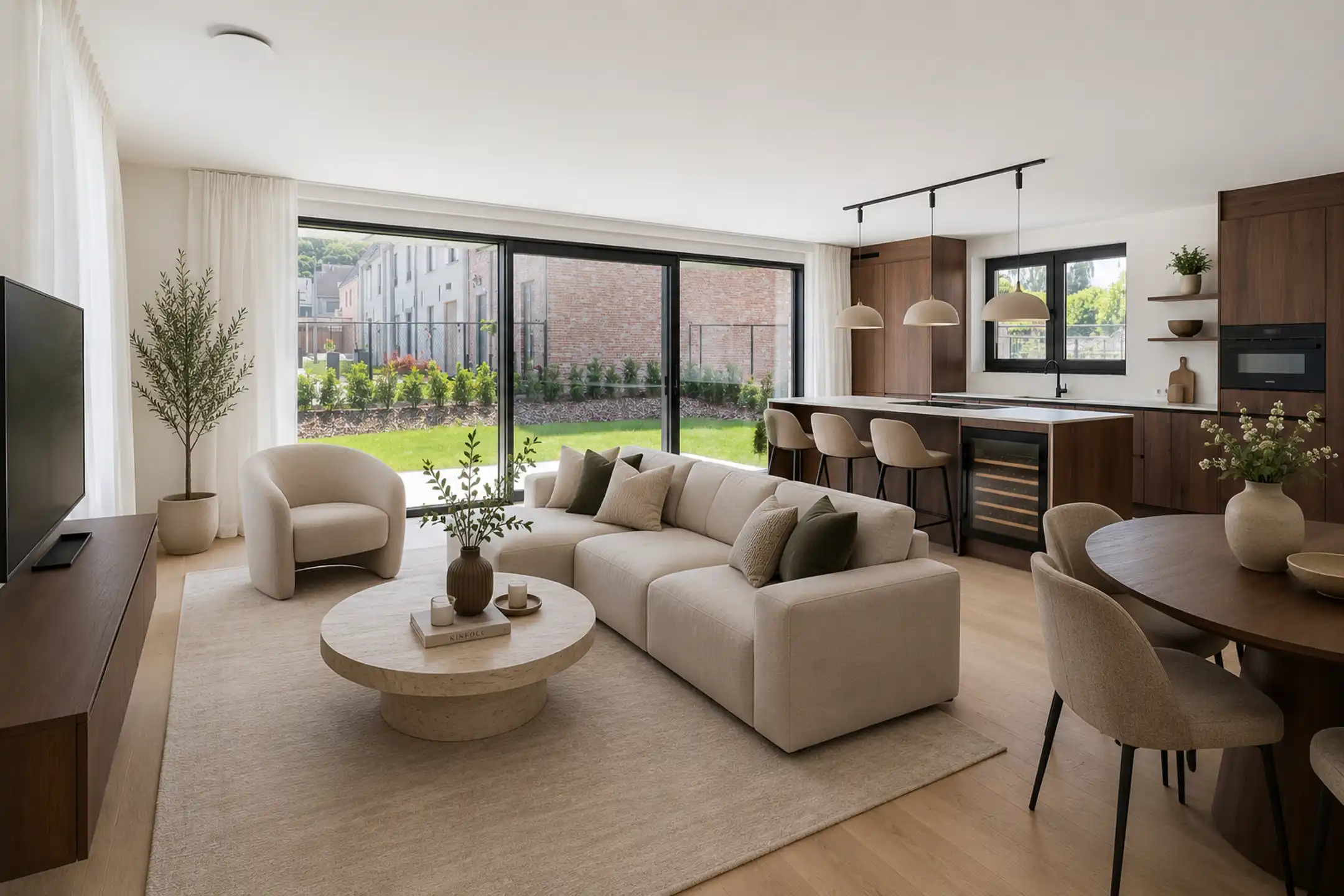 Luxueus afgewerkt gelijkvloersappartement met 3 slaapkamers foto 5