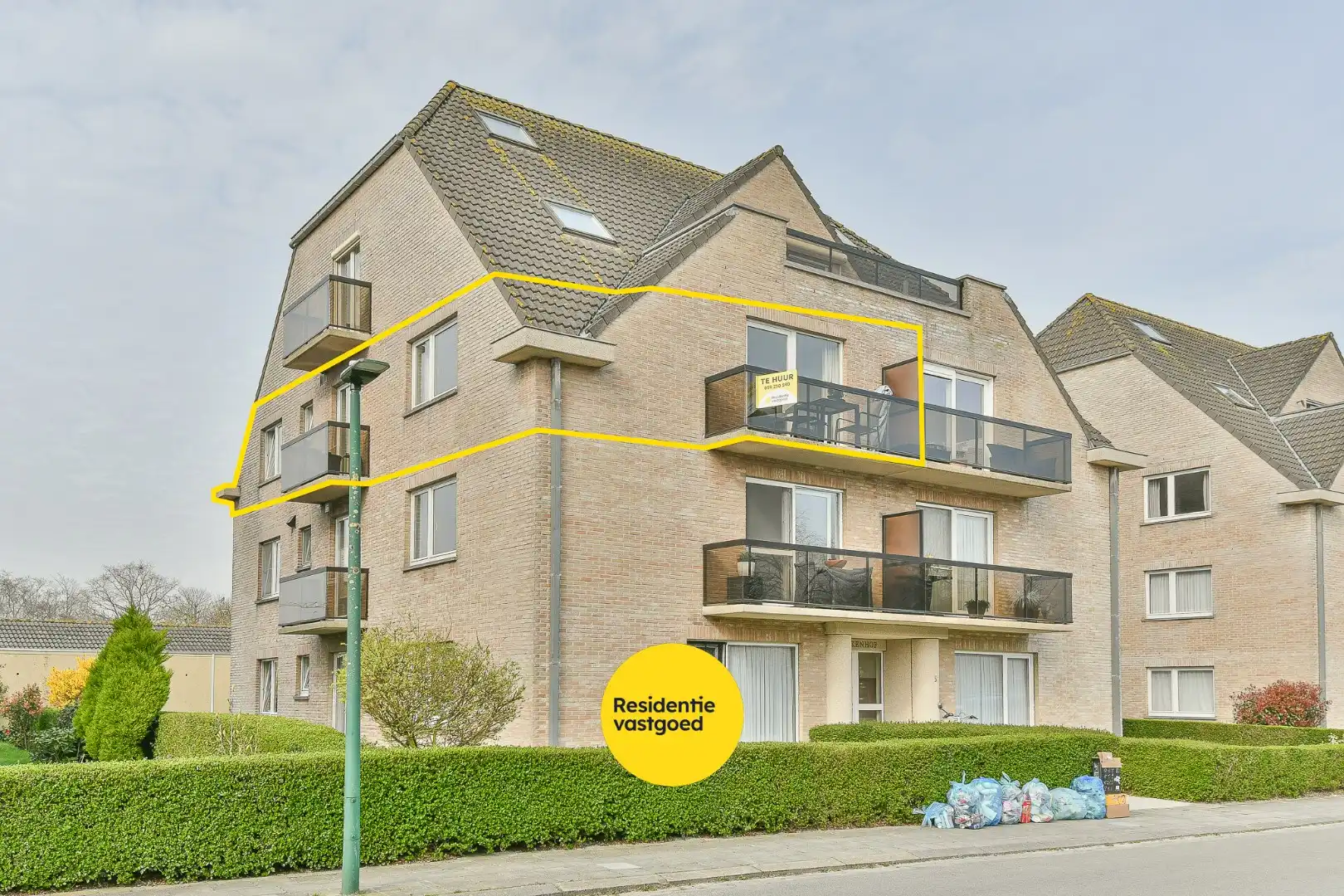 Appartement te huur in Residentie Meulekenhof met 2 slaapkamers inclusief garage foto {{pictureIndex}}