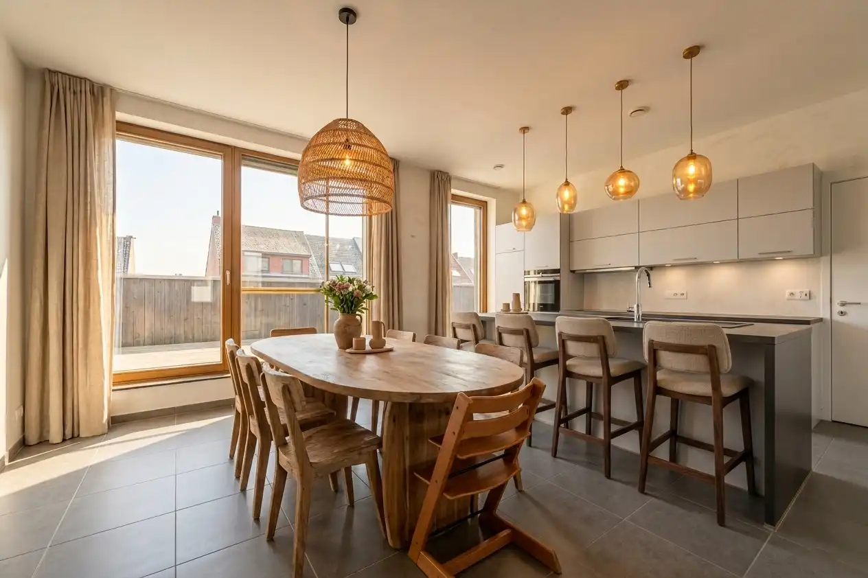 Duplex-appartement met 3 slp, zonneterras en 2 autostaanpl foto 3