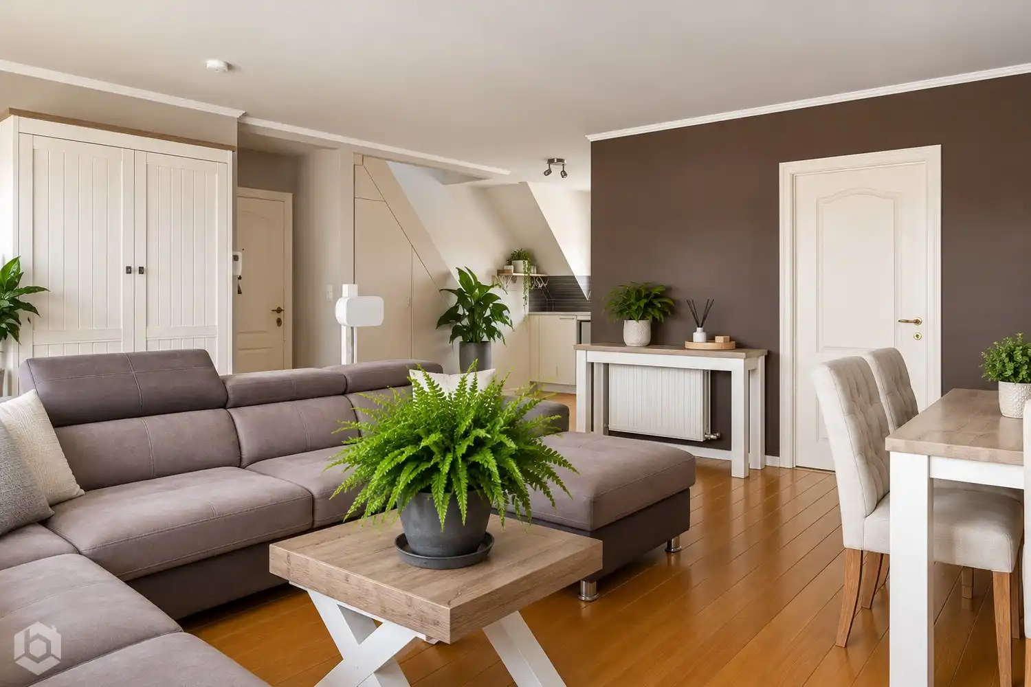 Instapklaar appartement met 2 slpkrs, riant terras en garage foto 3