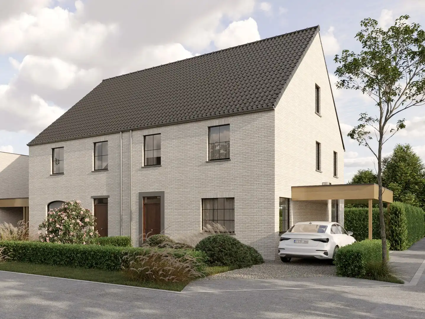 Ruime rustieke nieuwbouwwoningen met landelijk verzicht nabij centrum Eernegem foto {{pictureIndex}}