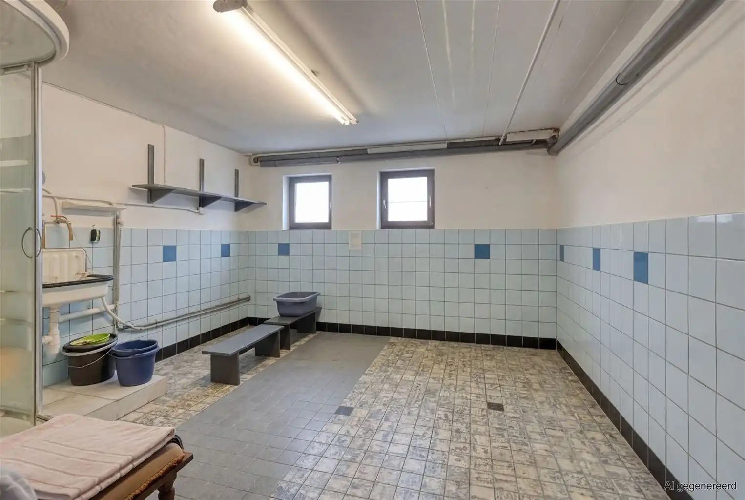 Ruime halfopen stadswoning met 3 slaapkamers, gezellige binnenkoer en achterliggende loods in het centrum van Maaseik. foto 21