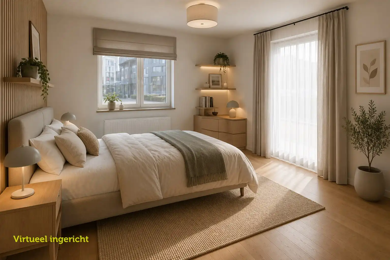 Ruim gelijkvloers appartement met 2 slpk en zonnige tuin/terras foto 11