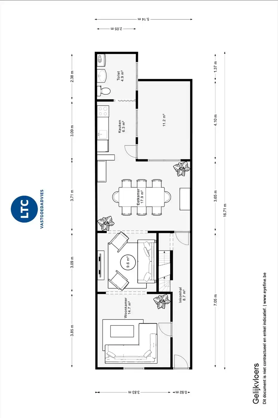 Rijwoning met tuin, garage en 2 slaapkamers in Tienen foto 27