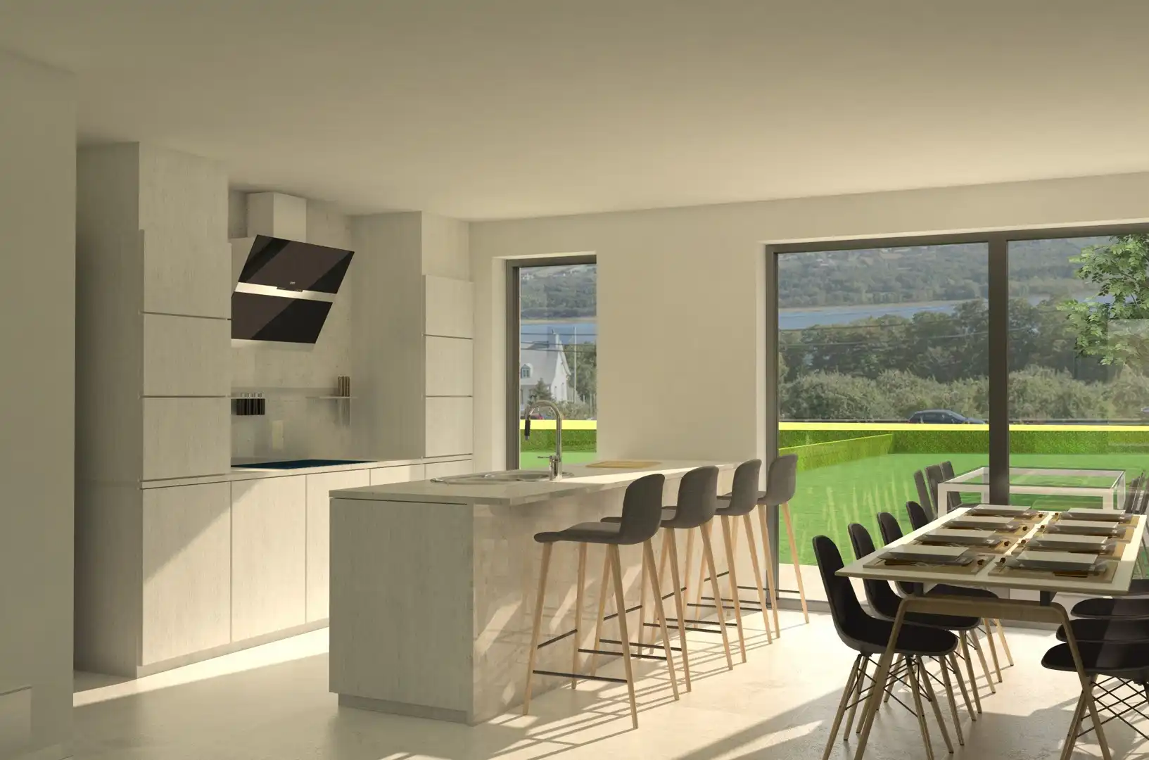 Twee energiezuinige nieuwbouwwoning met carport. foto 2