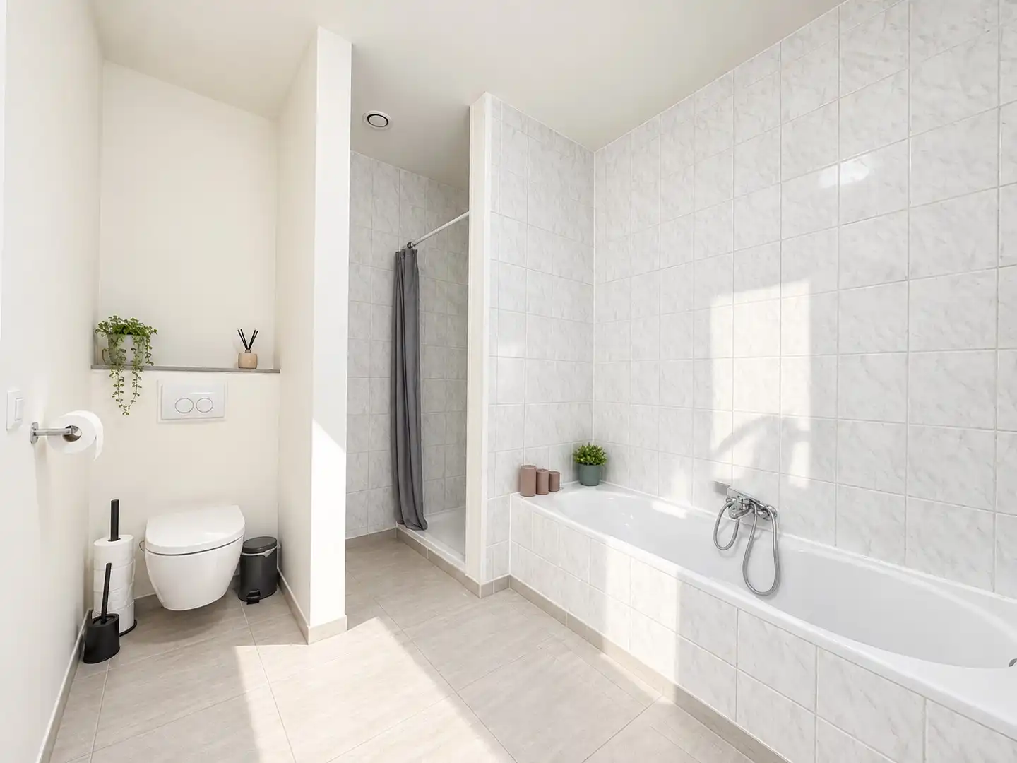 Ruim gelijkvloers appartement (127 m²) met gróót terras, garage én staanplaats foto 12