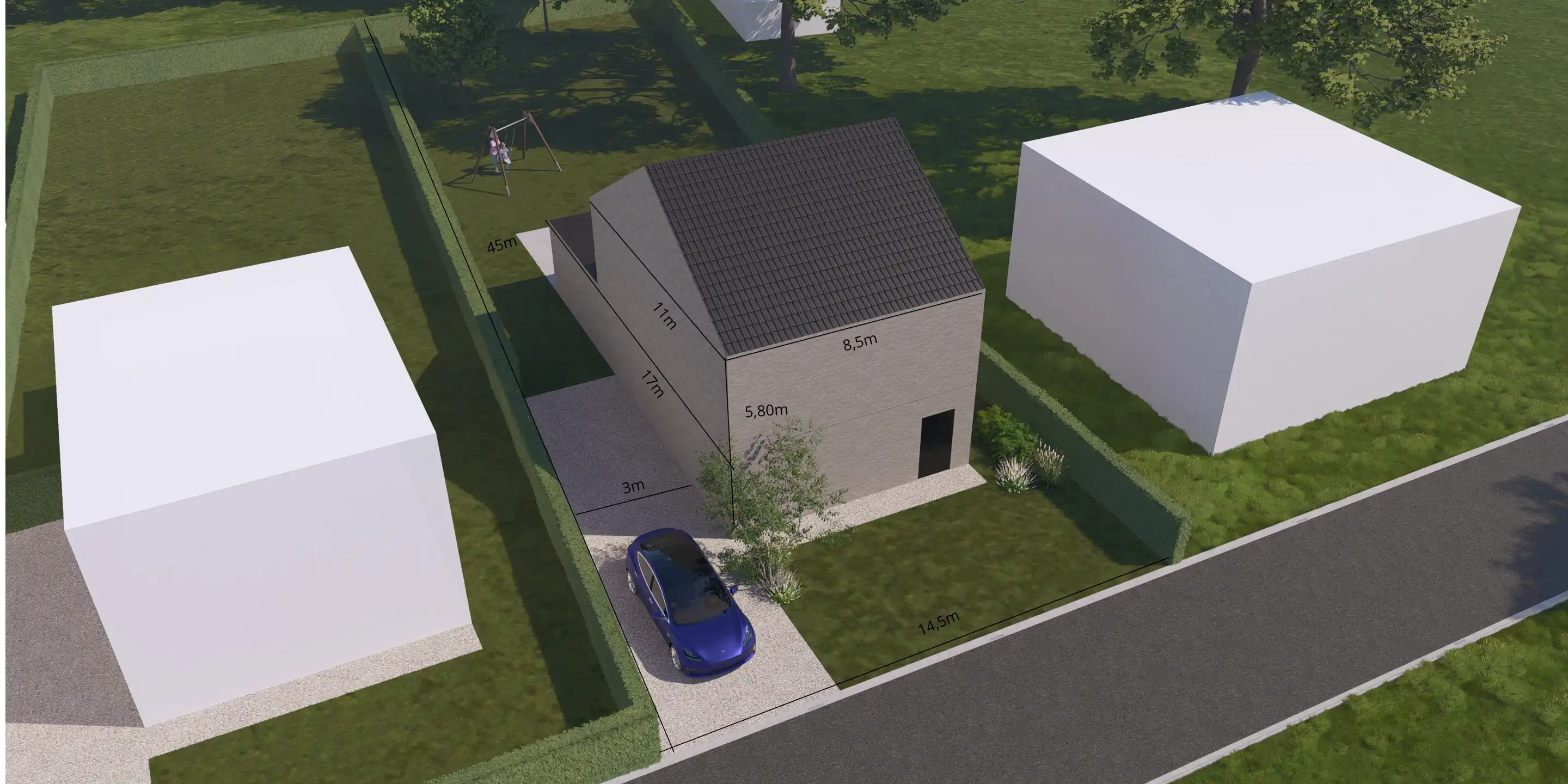 Bouwgrond van 620m² in rustige straat foto 2