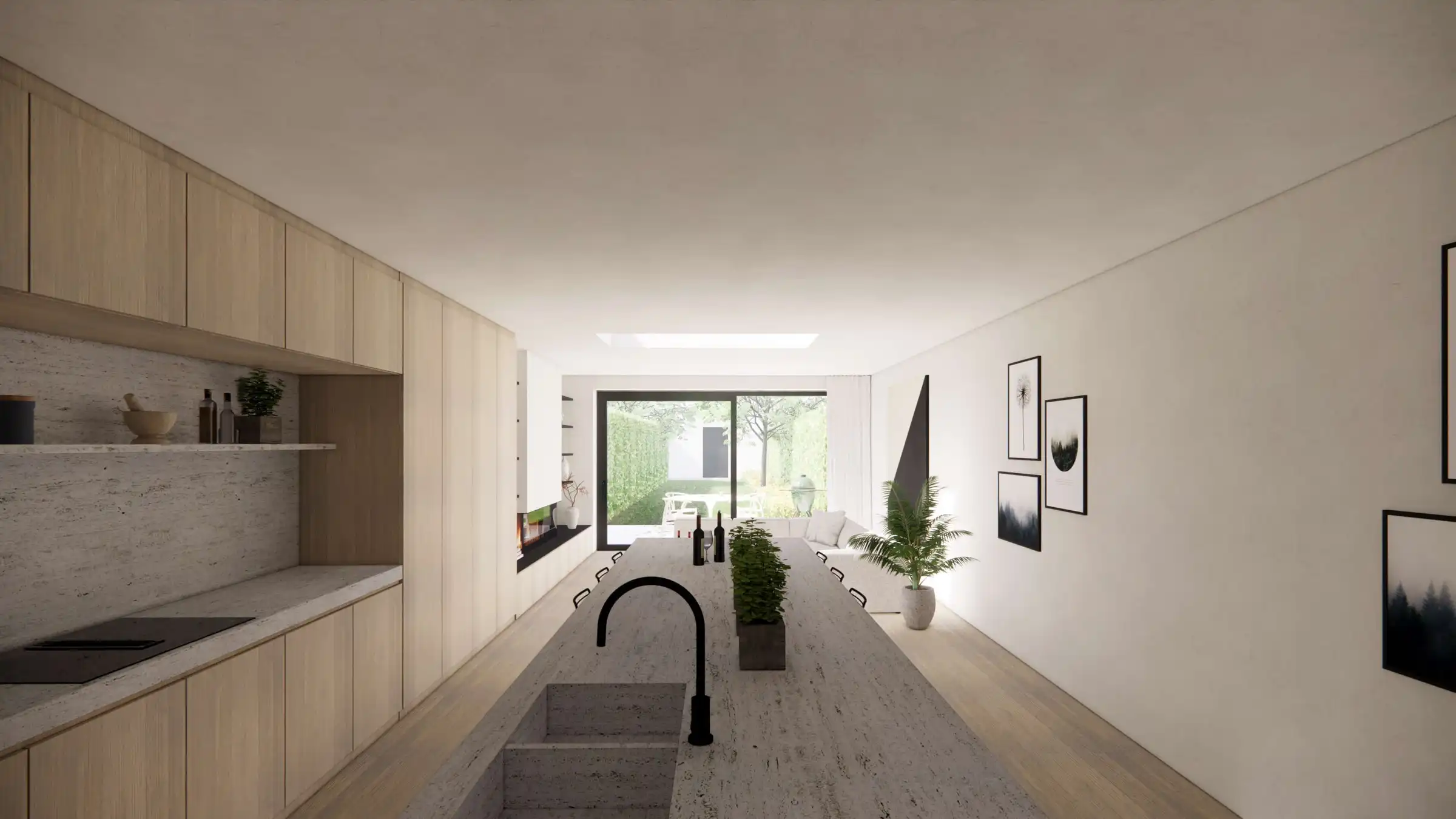 Ruime nie!uwbouwwoning met grote garage foto 3