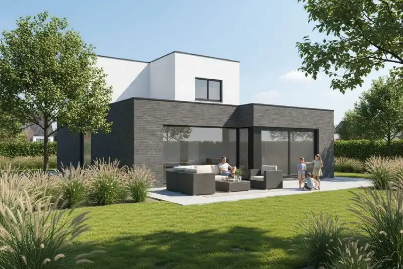 Nieuw te bouwen alleenstaande woning met vrije keuze van architectuur te Watou. foto 3