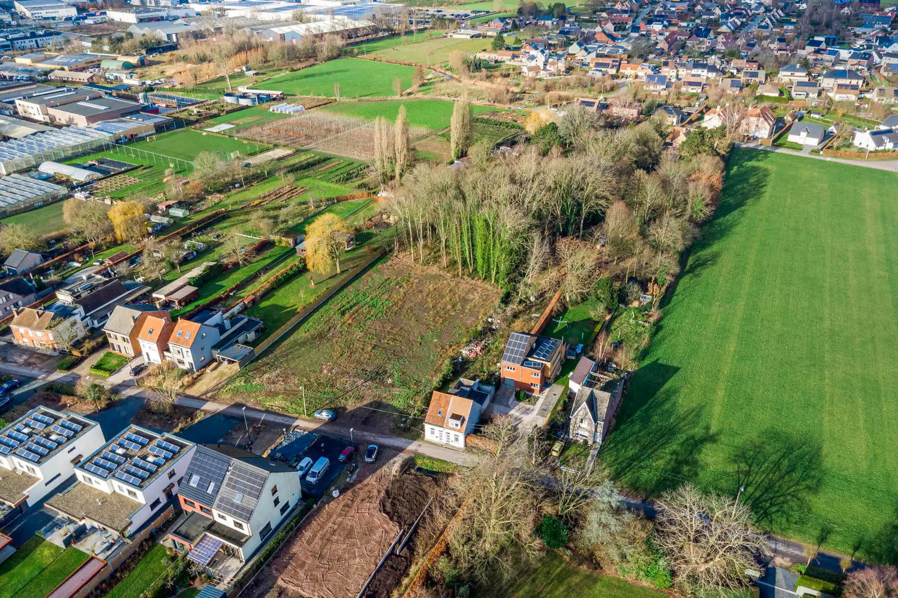 TE KOOP - bouwgrond halfopen bebouwing met stuk bos op 1267m² foto 3