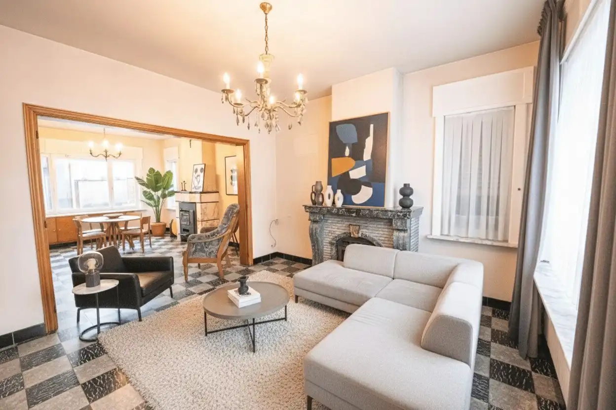 Te koop in Waregem – Halfopen bebouwing met renovatiepotentieel! foto 3