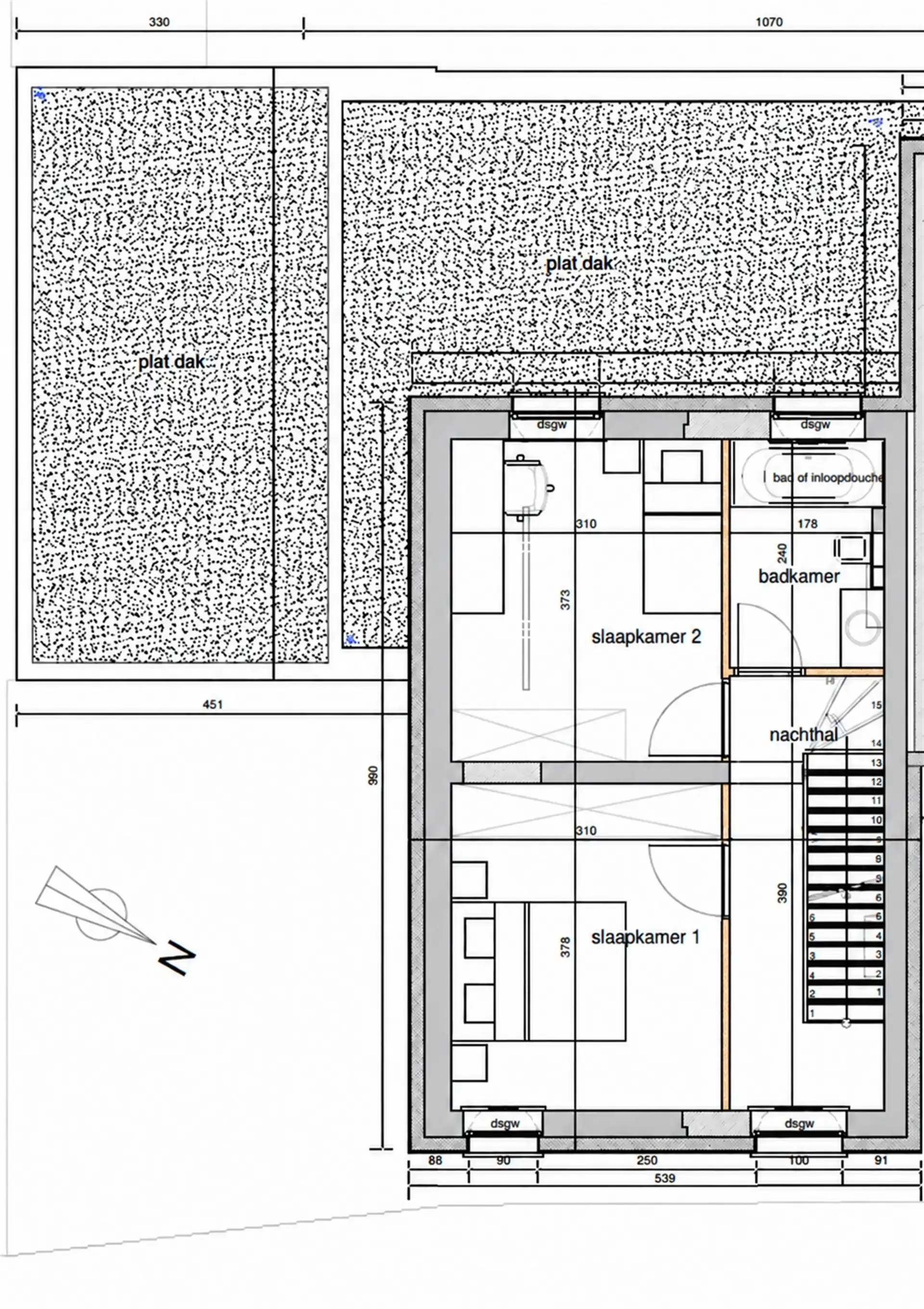 Bouwgrond van 421 m² met vergunning en zuidgerichte tuin foto 4