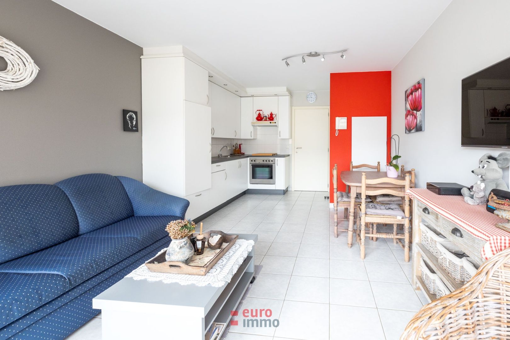 Super gezellig appartement met 1 slaapkamer én zijdelings zeezicht vanop het terras. foto 4