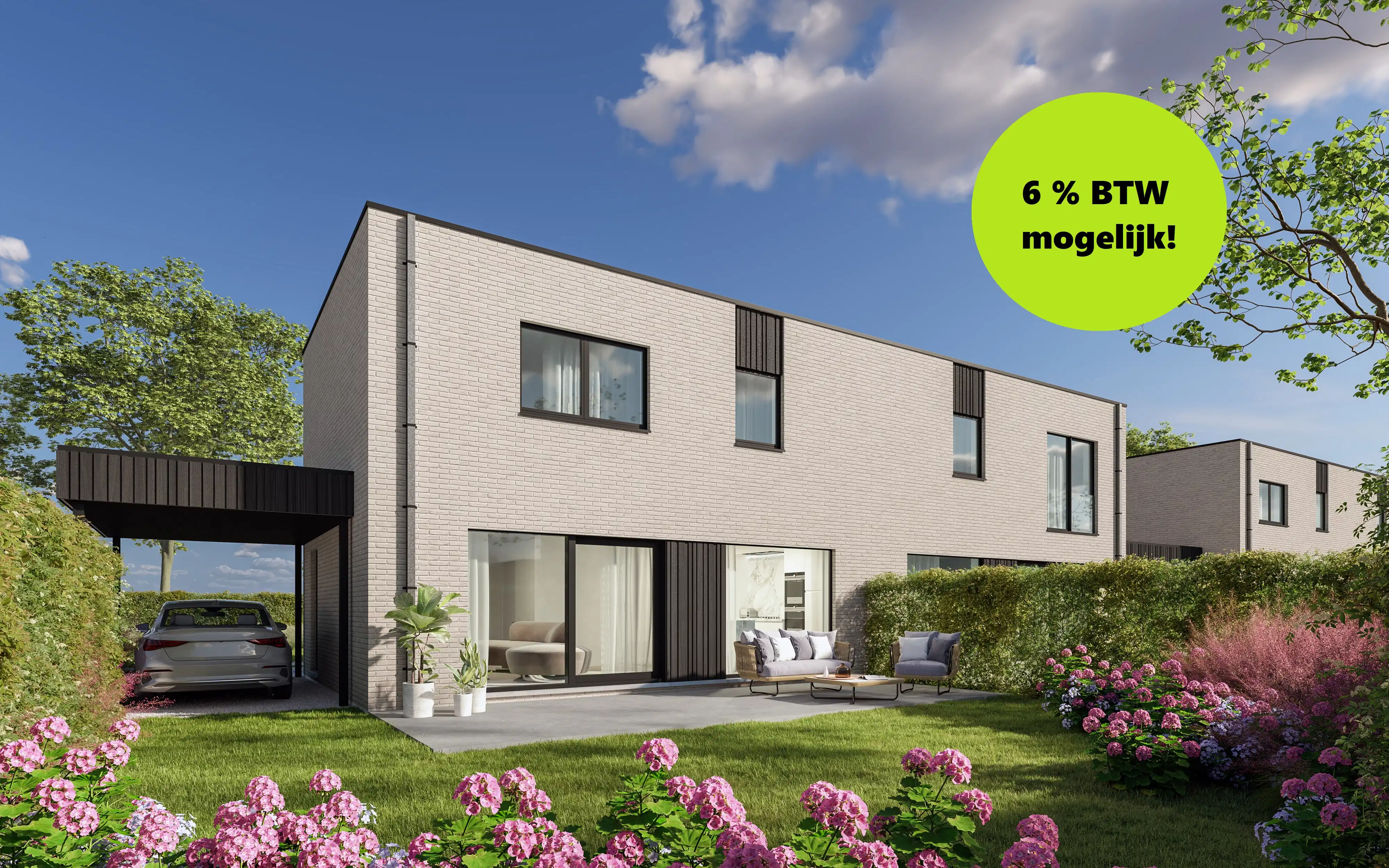 Energiezuinige nieuwbouwwoning in Vinkt foto {{pictureIndex}}