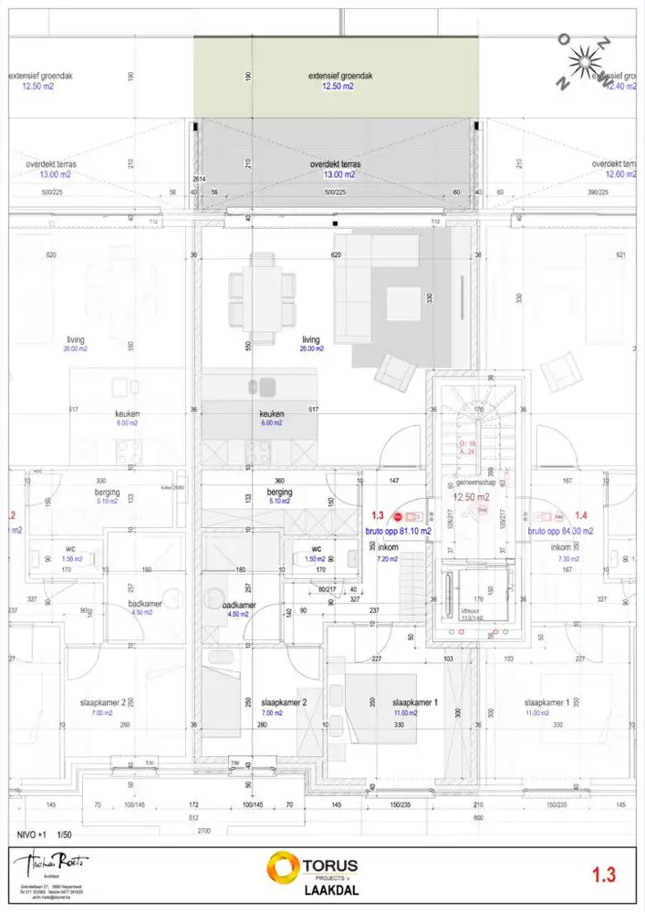 Investeringsapp. met terras en groen dak foto 3