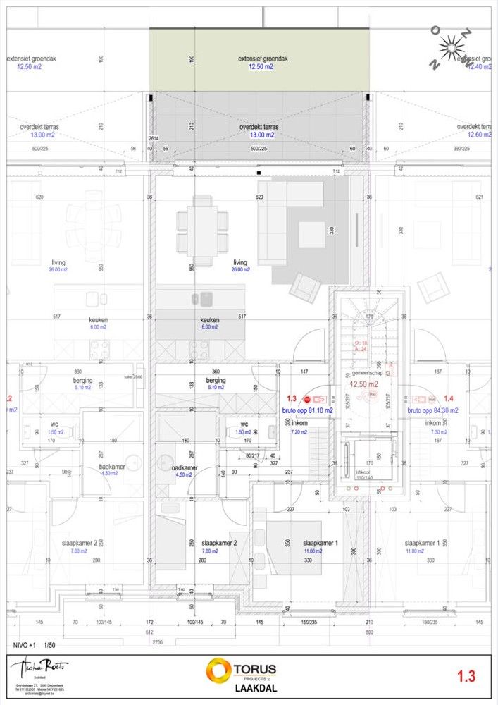Investeringsapp. met terras en groen dak foto 3