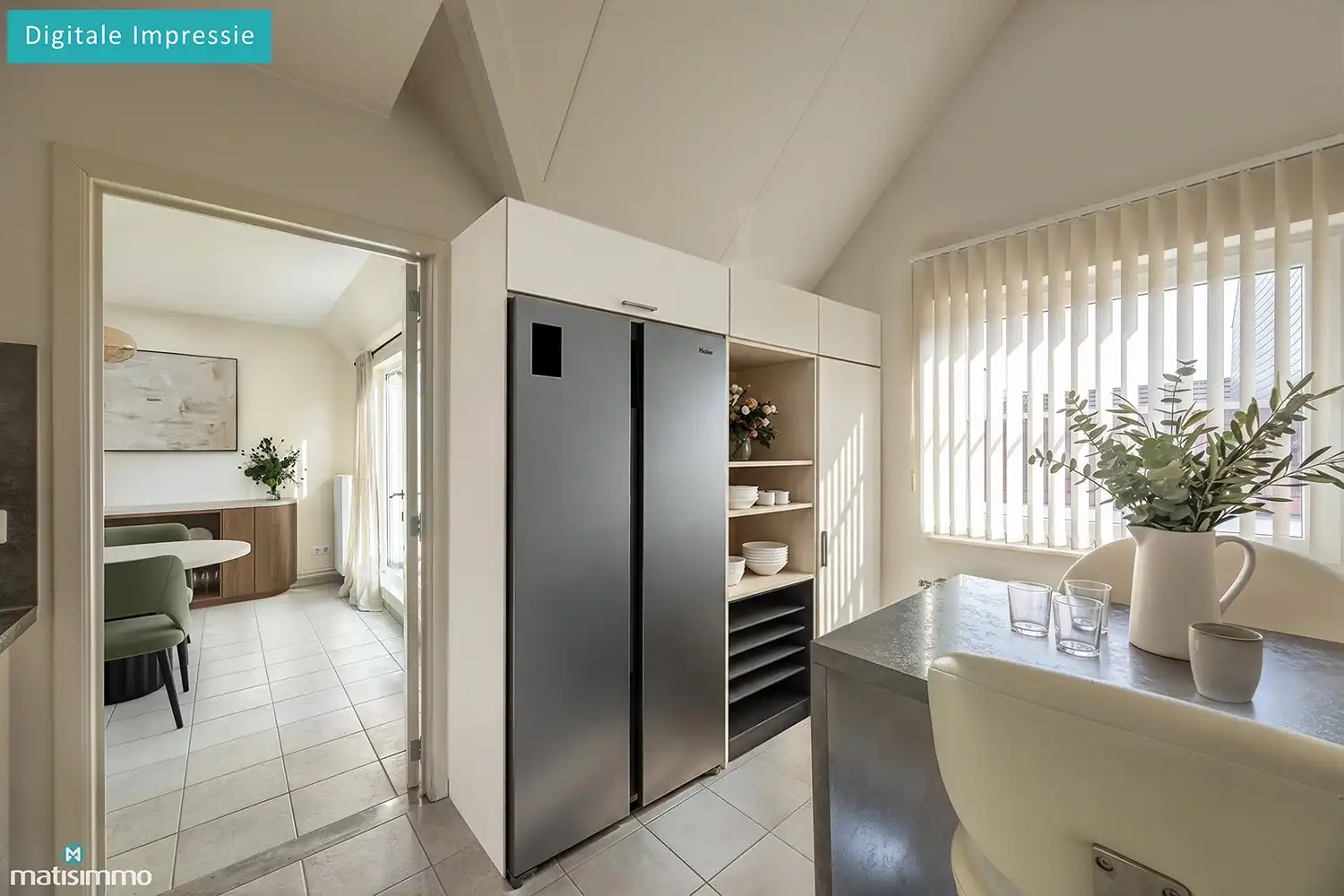 INSTAPKLAAR APPARTEMENT MET 2 SLAAPKAMERS, 3 BALKONS, ZOLDERBERGING (+ OPTIONEEL:  CREËREN VAN AUTOSTAANPLAATS) foto 9