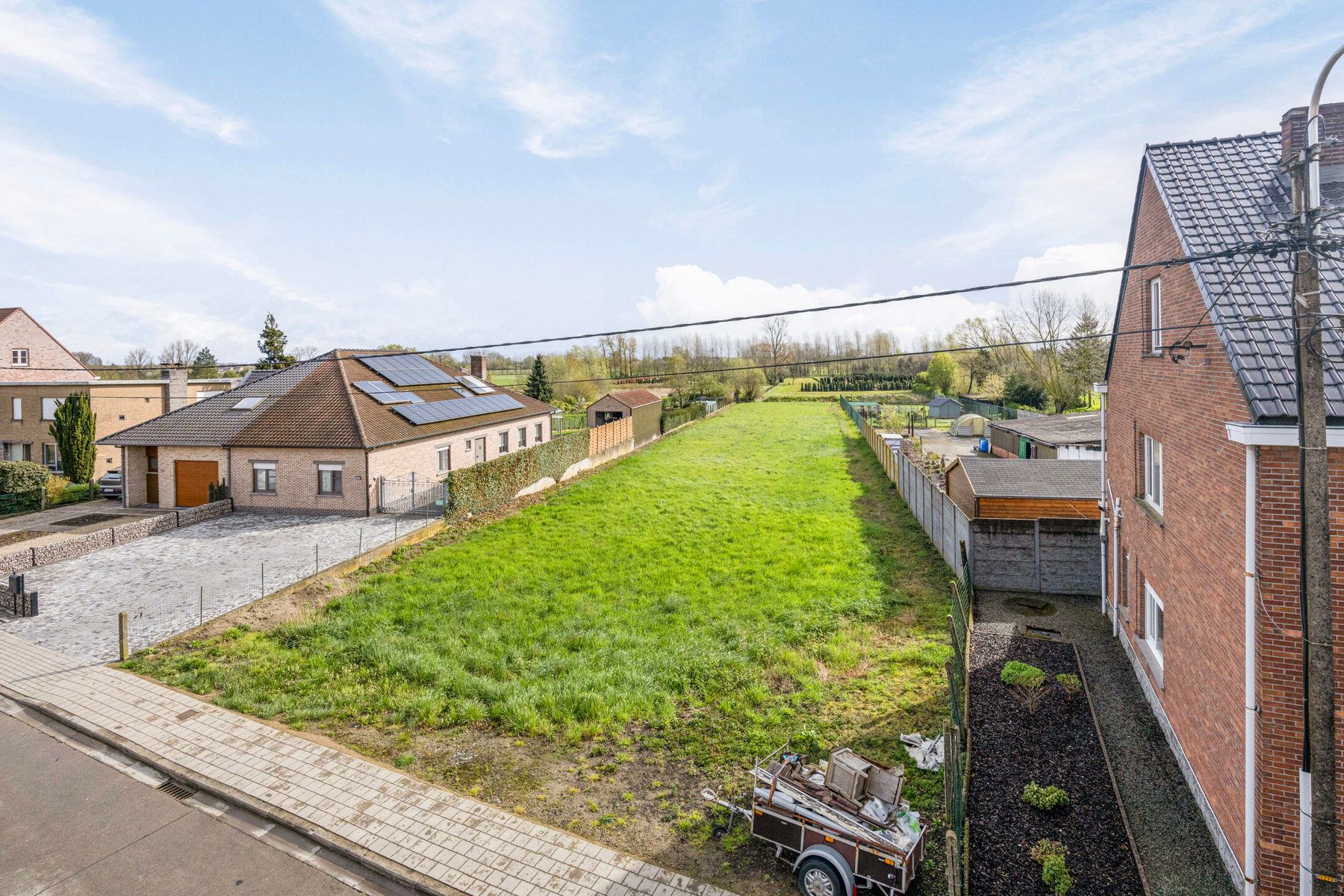 Gunstig gelegen bouwgrond voor twee H.O.B of O.B foto 2