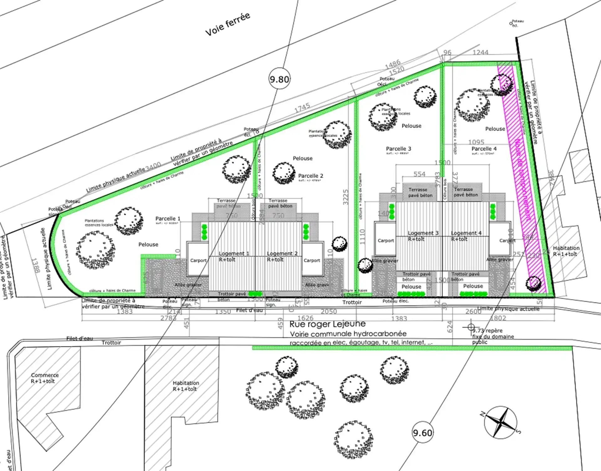  Projectgrond met vergunning voor 4 halfopen woningen foto 2