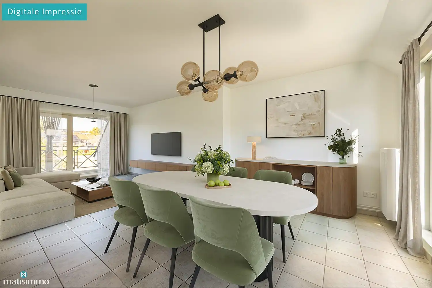 INSTAPKLAAR APPARTEMENT MET 2 SLAAPKAMERS, 3 BALKONS, ZOLDERBERGING (+ OPTIONEEL:  CREËREN VAN AUTOSTAANPLAATS) foto 2