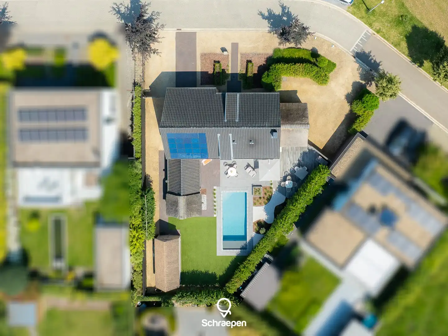 Hoogwaardig afgewerkte villa met zwembad op zuidelijk perceel van circa 8,5 are te Hasselt! foto 37