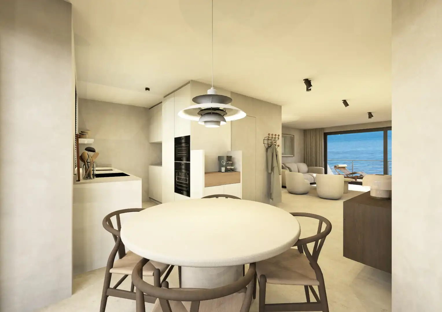 NIEUWBOUW 2/3 SLPK DUPLEX APP MET ZEEZICHT  foto 10