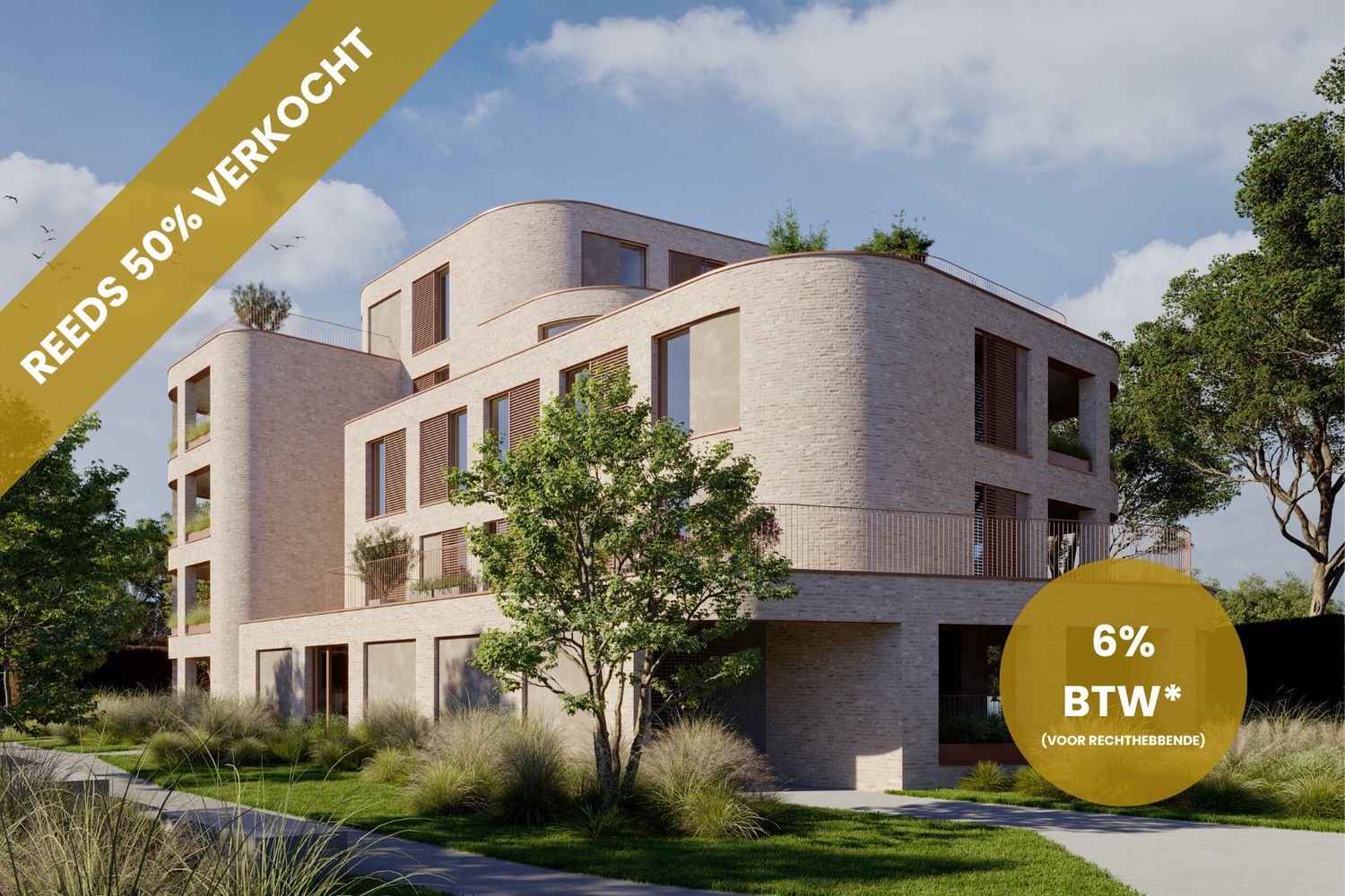 Project 'Achter de Haag' bevat 16 splinternieuwe, energiezuinige en ruime appartementen - 6% BTW* foto {{pictureIndex}}