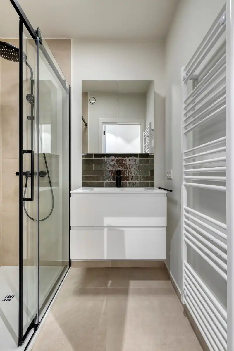 Te huur – stijlvol en energiezuinig appartement in Zeveneken foto 7