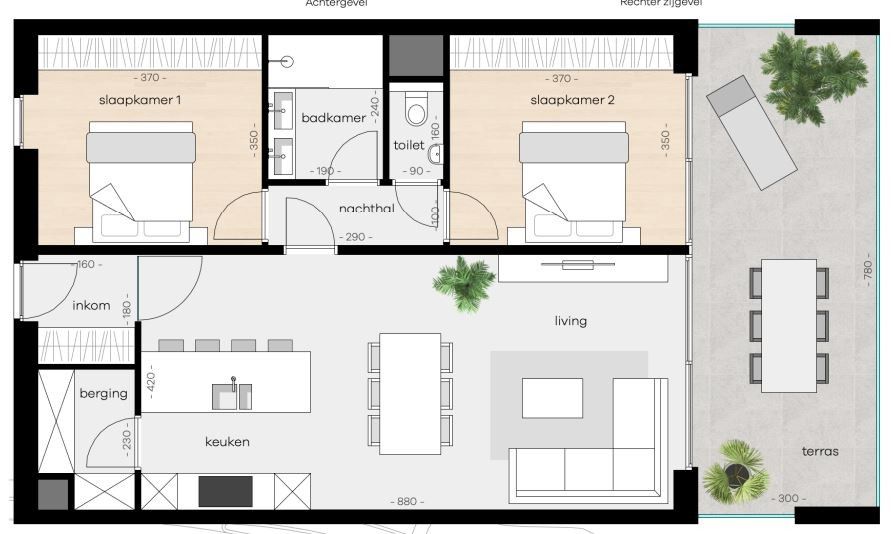 Nieuwbouwappartement met 2 slaapkamers en ruim terras in Bilzen foto 2