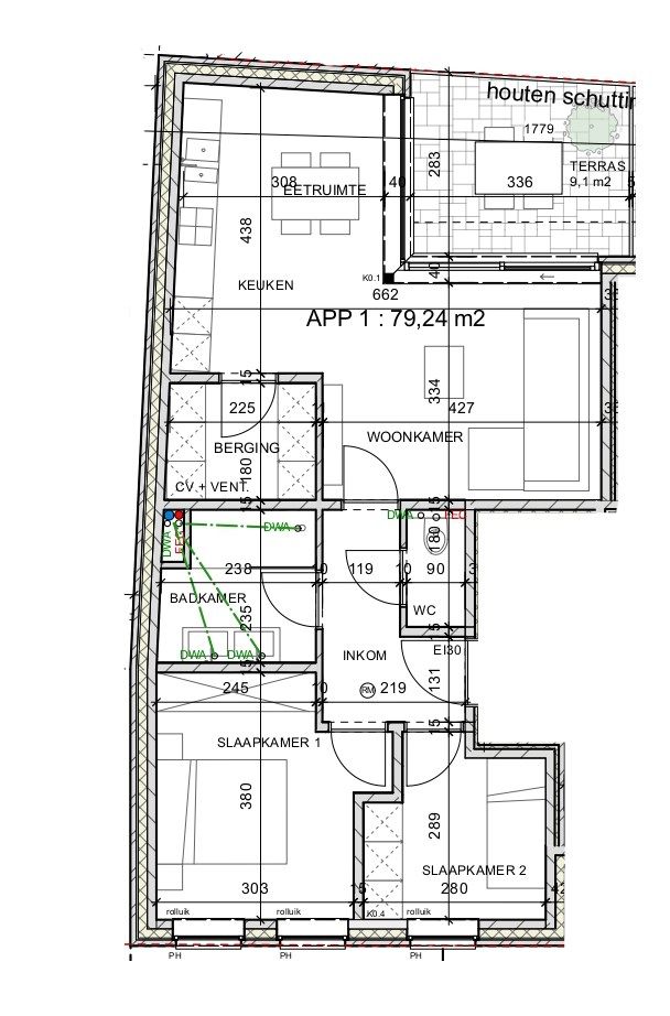 Nieuwbouwappartement van 79,24m² met 2 slaapkamers en autostandplaats foto 7