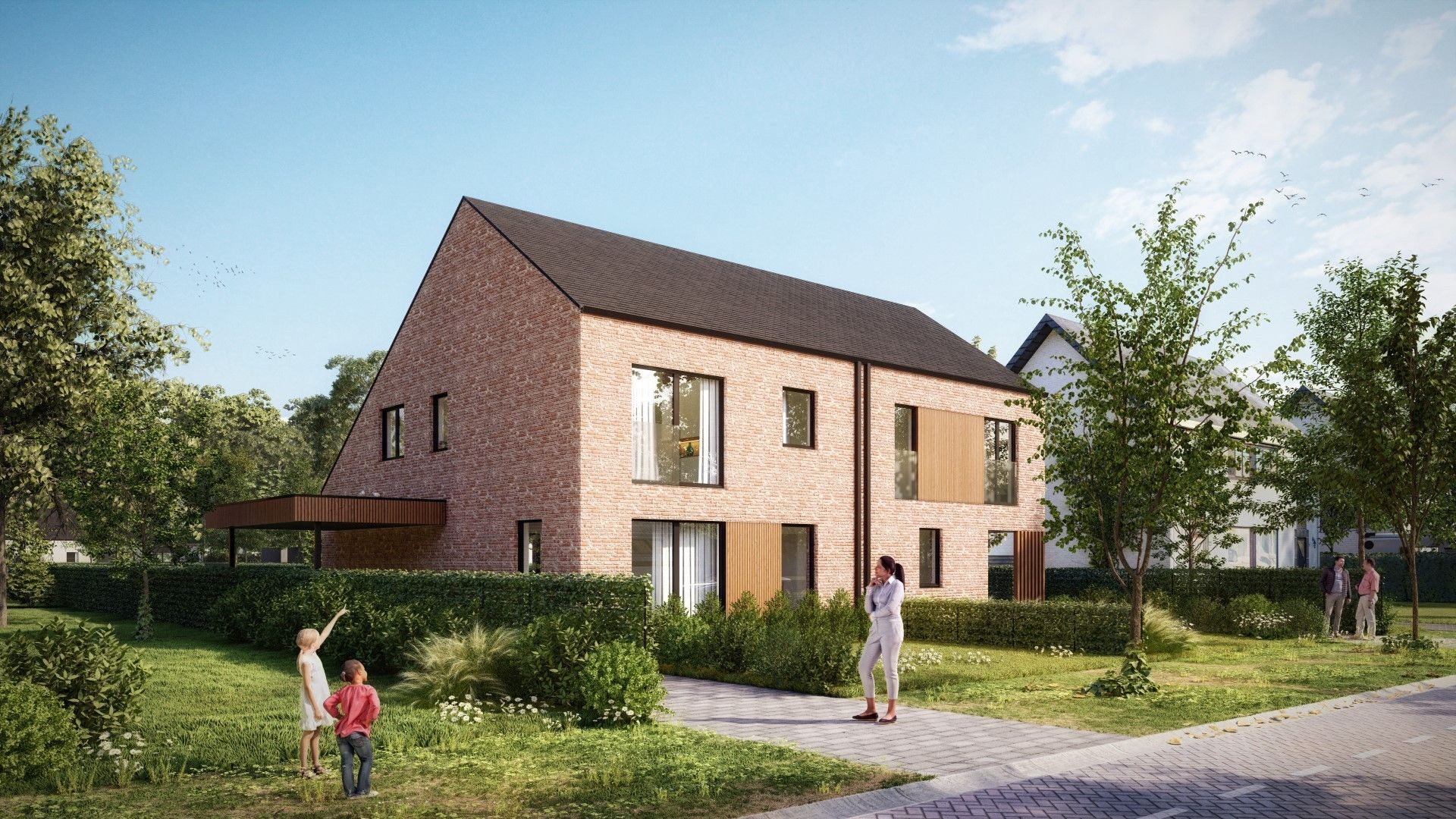Energiezuinige halfopen bebouwing met zuid gerichte tuin foto 2