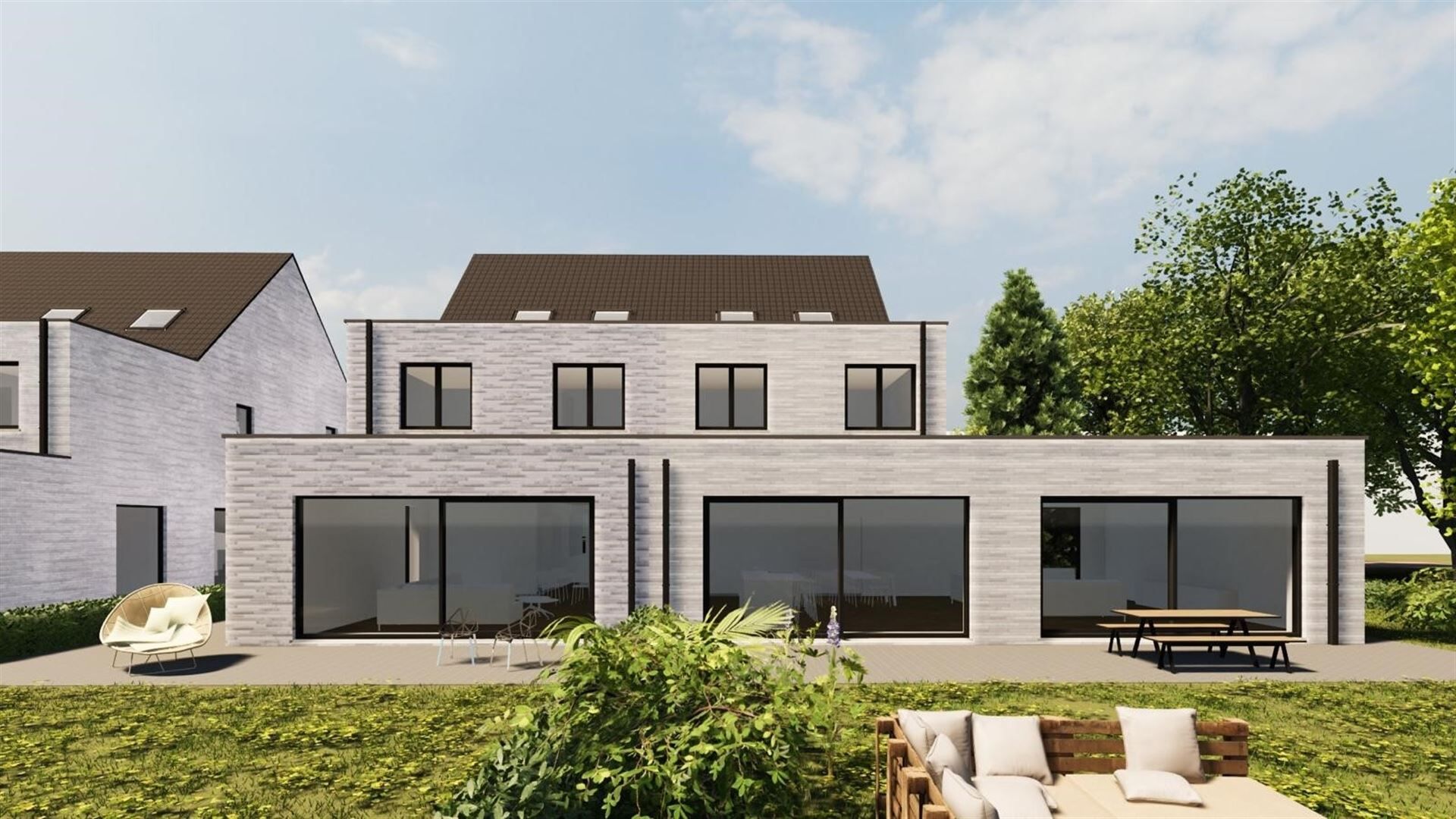 Unieke halfopen nieuwbouwwoning op perceel van 1857m² foto 2