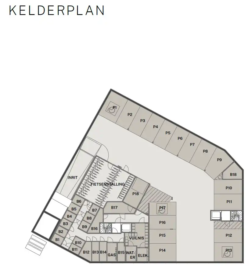 Ondergrondse autostaanplaats te huur in de Haiglaan in 'Residentie August'. foto 3
