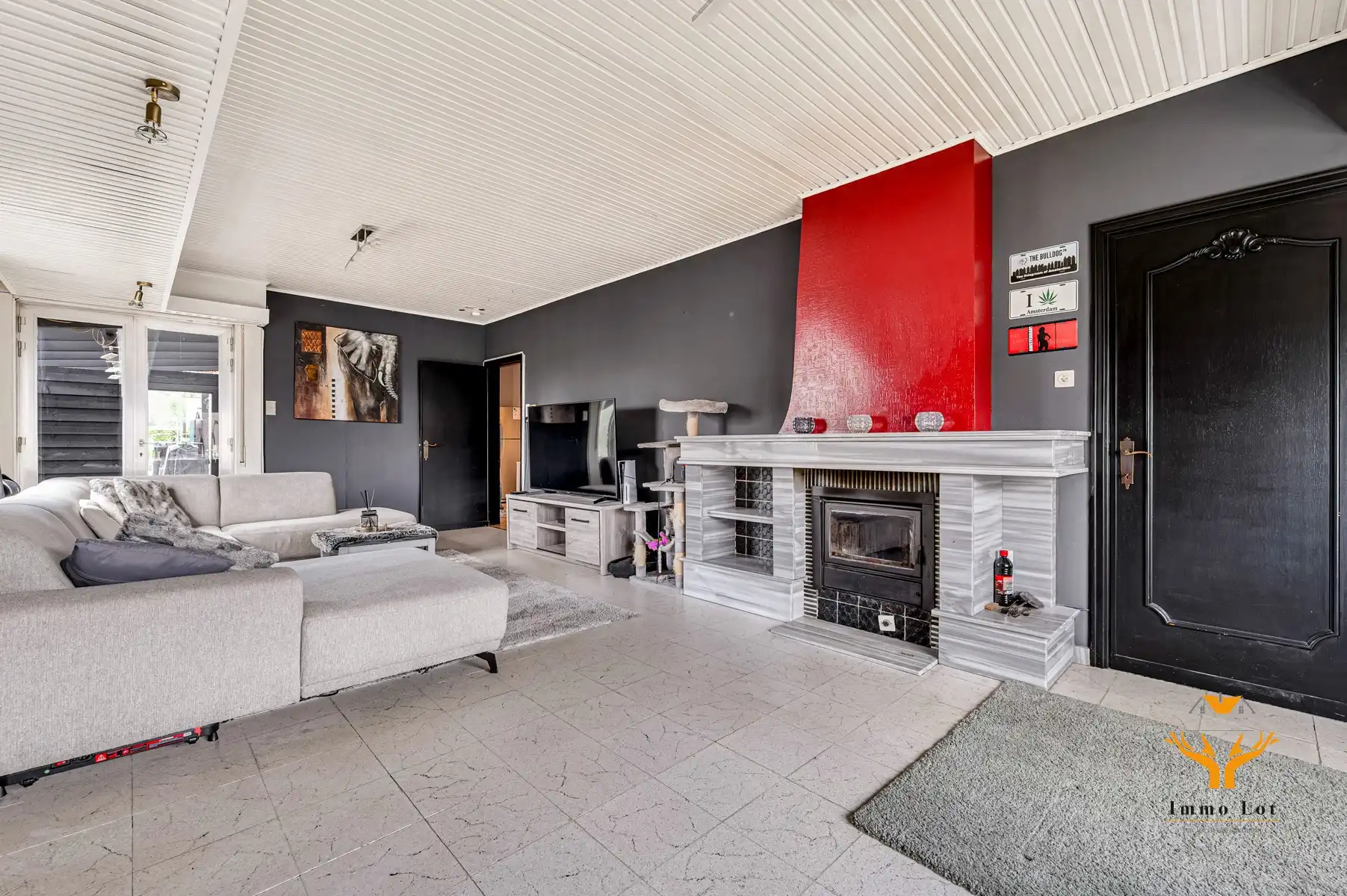 Halfopen bebouwing met tuin en garage in centrum Kalken foto 6