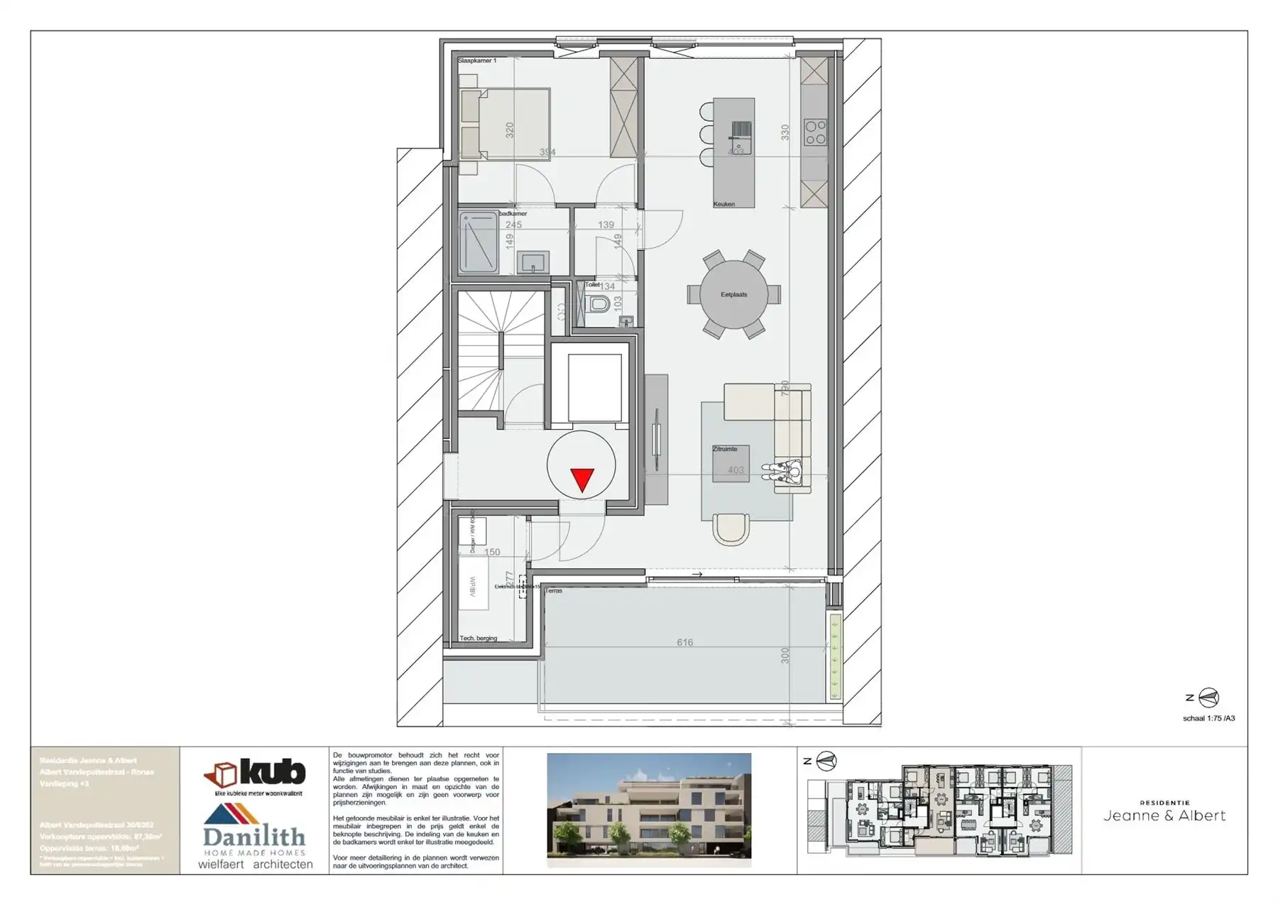 Prachtig 1 slaapkamer nieuwbouw appartement met groot terras foto 4
