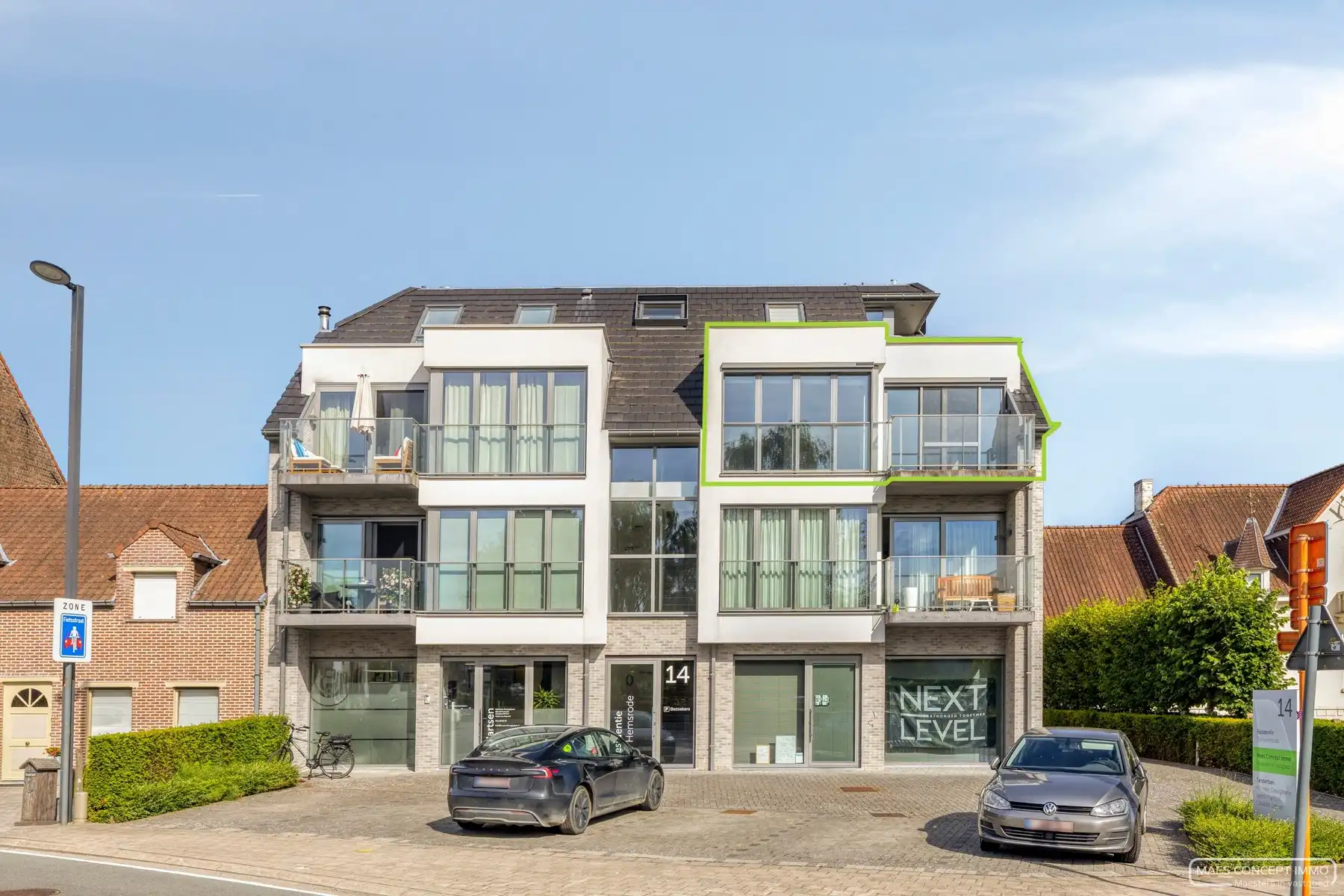 Modern 2-slaapkamerappartement te huur met terras en groen zicht in Anzegem foto 7