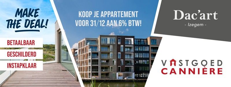 !LAATSTE KANS AANKOOP 6% BTW ! Instapklaar 2 slaapkamerappartement in residentie DAC'ART Izegem. foto 14