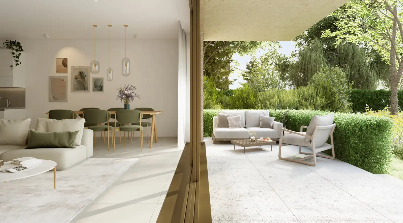 Nieuwbouwappartement met rijk beplante tuinzone en parktuin! foto 6