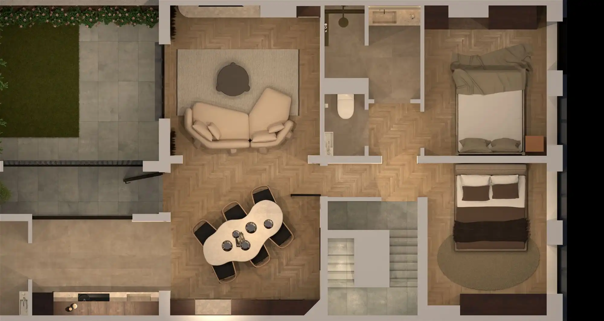 Energetisch gerenoveerd appartement met terras foto 2