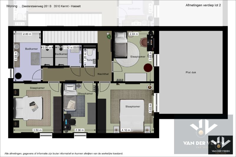 Ruime en volledig afgewerkte half open BEN-woning met 4 slaapkamers te bewonderen in het gezellige Kermt. foto 27