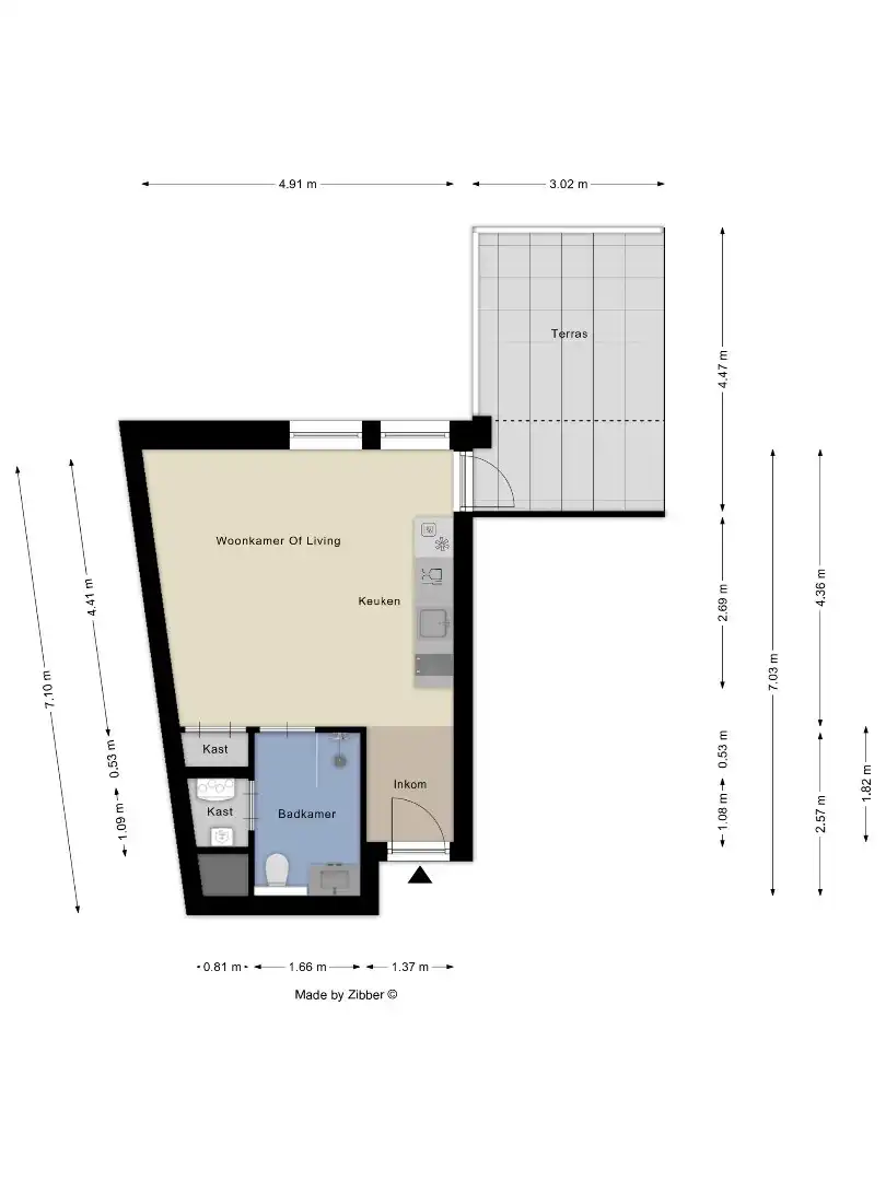 Nieuwbouw studio met 15,1m2 terras in hartje Leuven met kelderberging en parkeermogelijkheden! 6% BTW mogelijk! foto 21