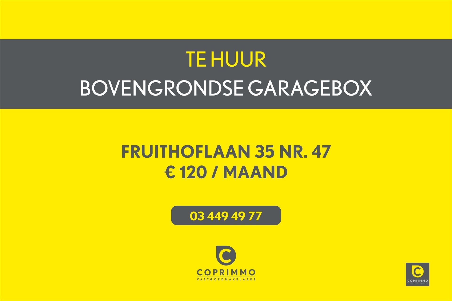 Garage te huur Fruithoflaan 35 - 2600 BERCHEM